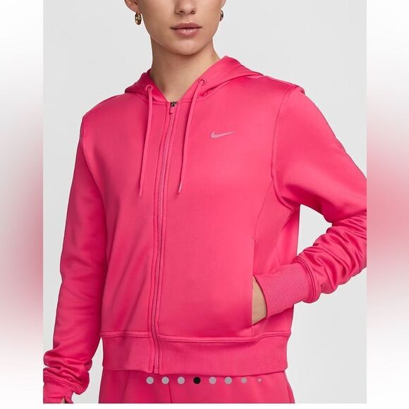 Nike Therma-FIT One Women's Full-Zip Hoodie in Aster Pink! - Picture 2 of 8